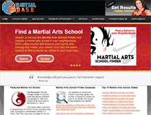 Tablet Screenshot of martialbase.com